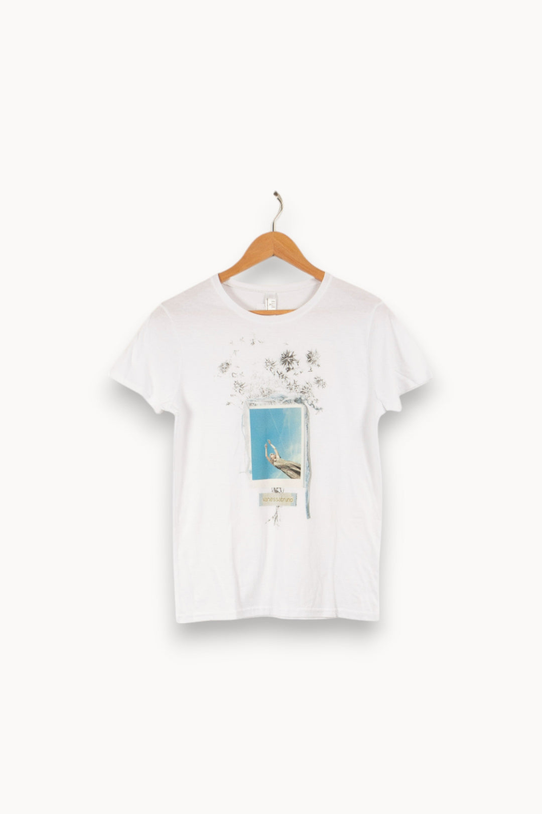 T-shirt blanc avec dessin - Taille S/36