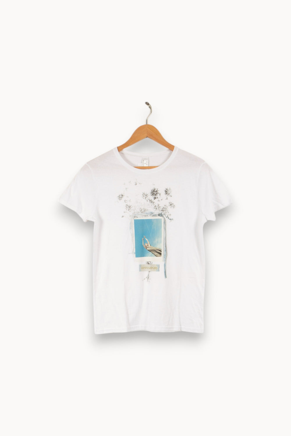 T-shirt blanc avec dessin - Taille S/36