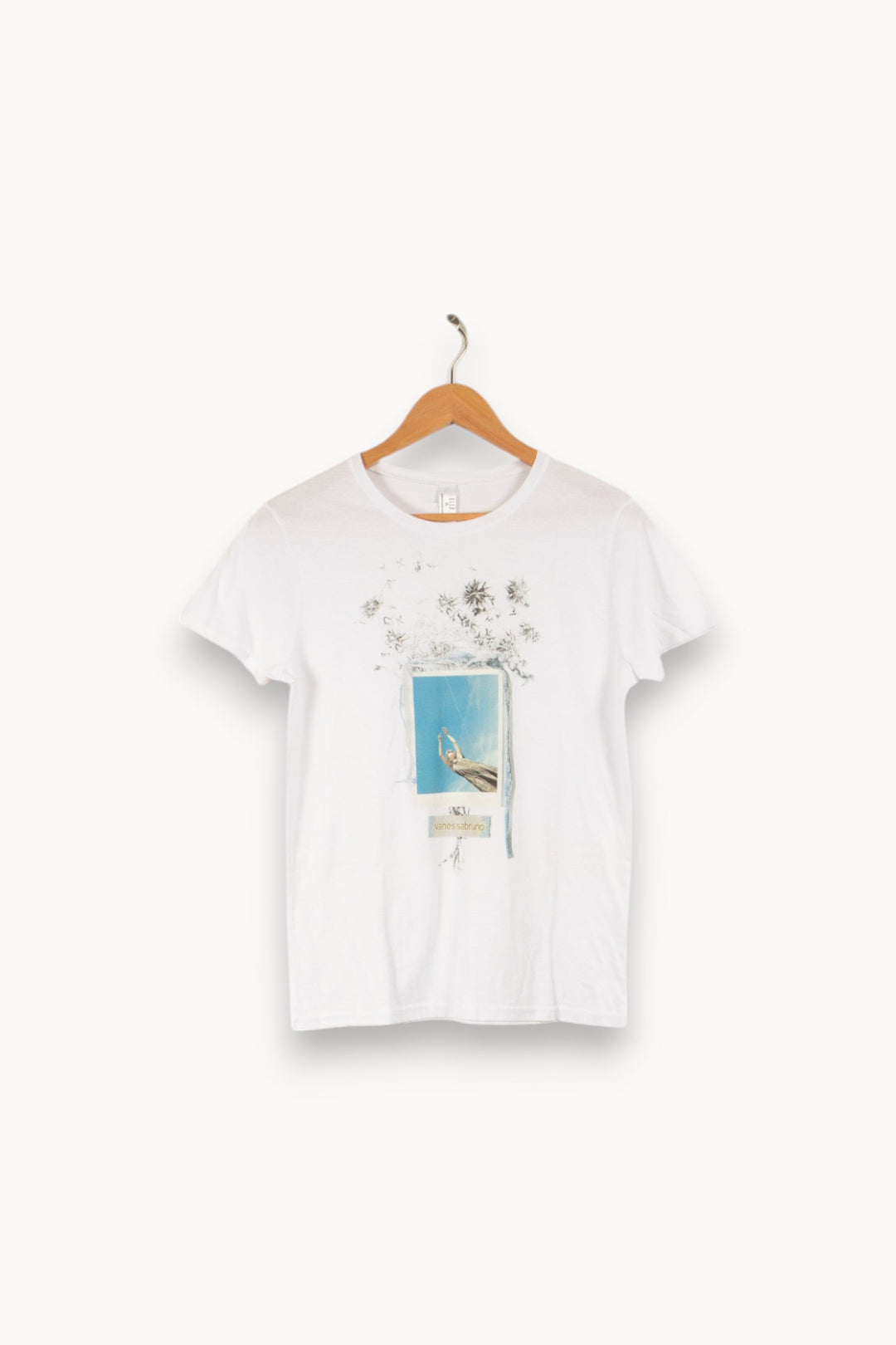 T-shirt blanc avec dessin - Taille S/36