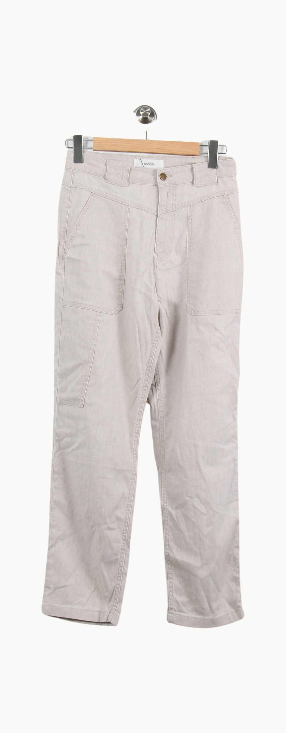 Pantalon Beige - Taille S/36 de la marque ba&sh | PARAD21584 - Vendu par Paradigme - Image 2