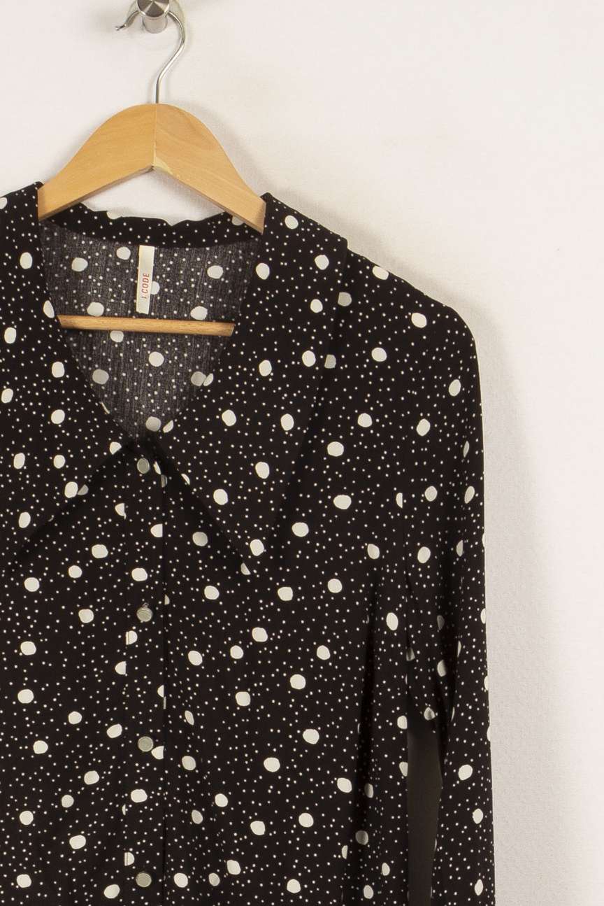 Robe noire à motifs - Taille XS/34