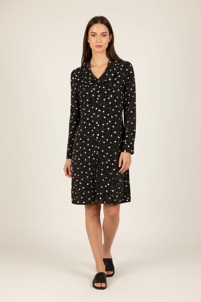 Robe noire à motifs - Taille XS/34
