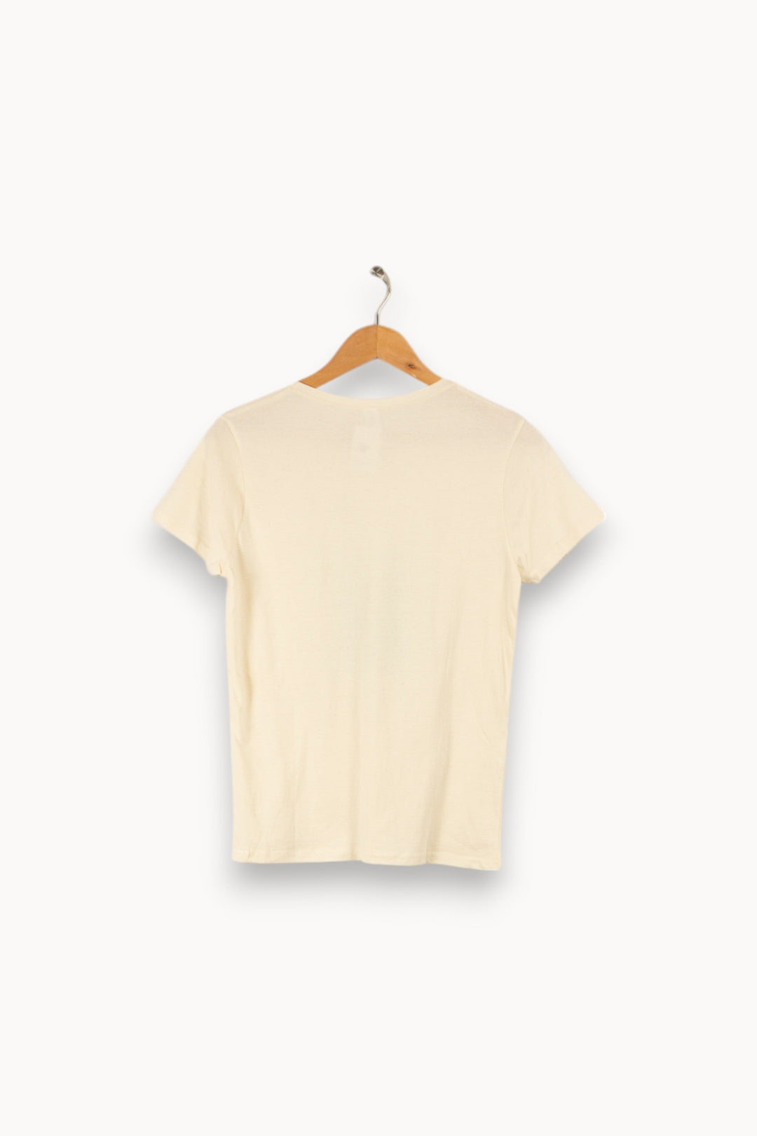 T-shirt beige avec dessin - Taille S/36