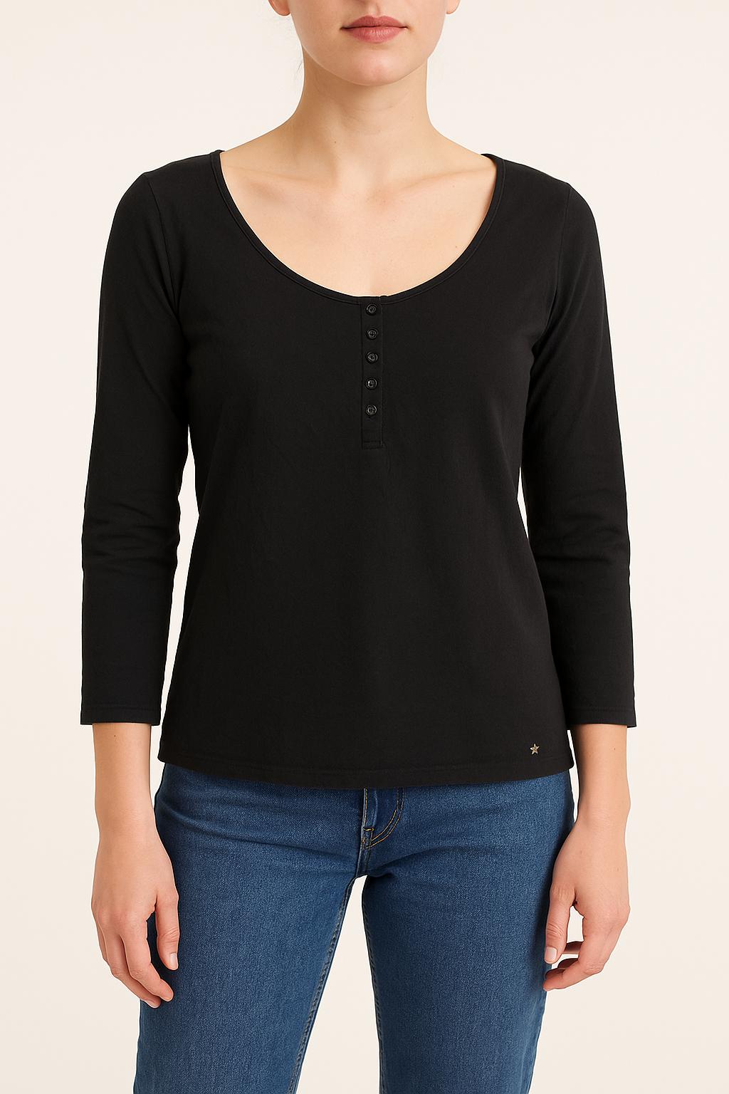 Tunique Noire - Taille S/36 de la marque Des petits hauts | PARAD21647 - Vendu par Paradigme - Image 1