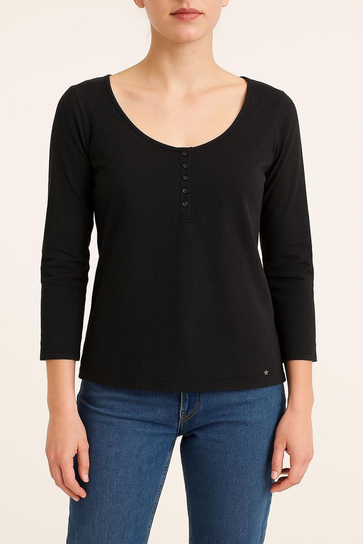 Tunique Noire - Taille S/36 de la marque Des petits hauts | PARAD21647 - Vendu par Paradigme - Image 1