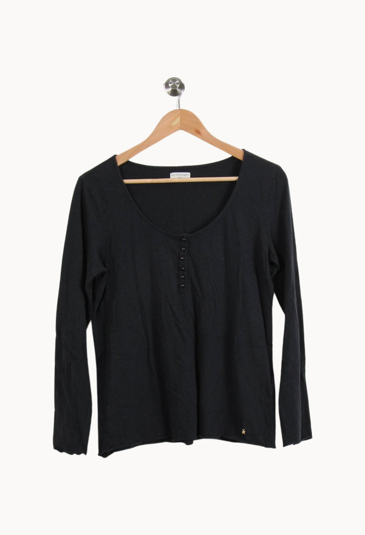 Tunique Noire - Taille S/36 de la marque Des petits hauts | PARAD21647 - Vendu par Paradigme - Image 2