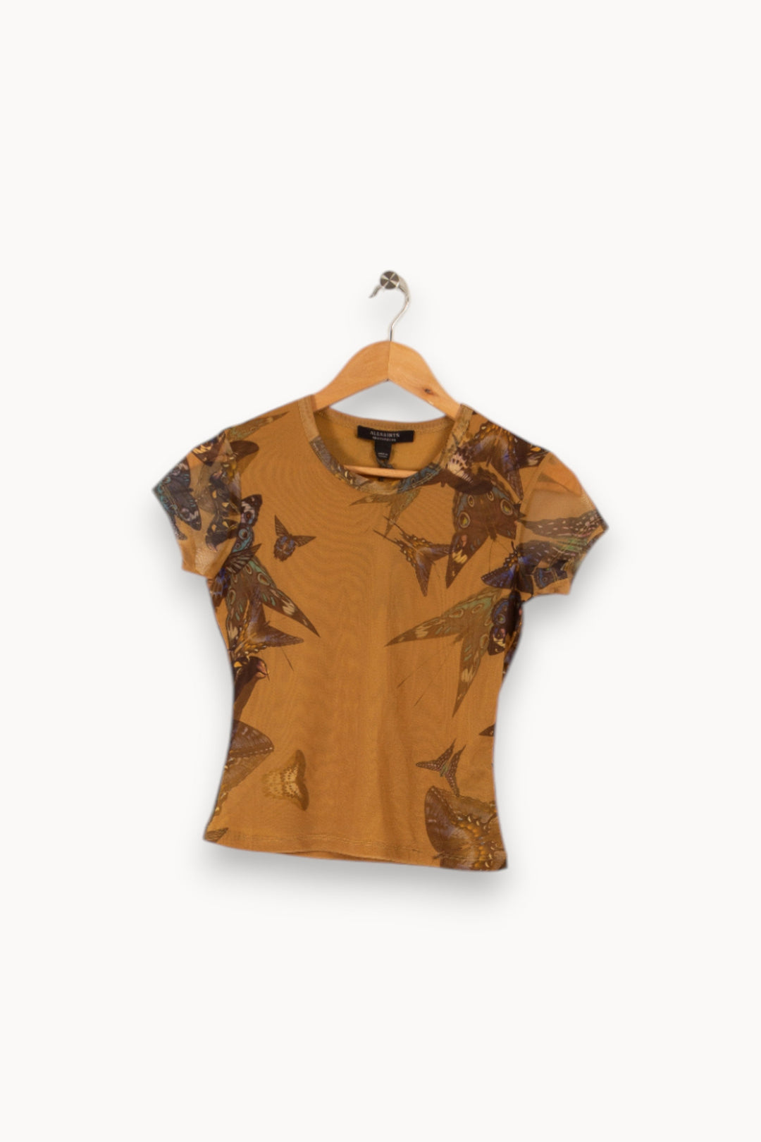Top jaune à motifs - Taille XS/34