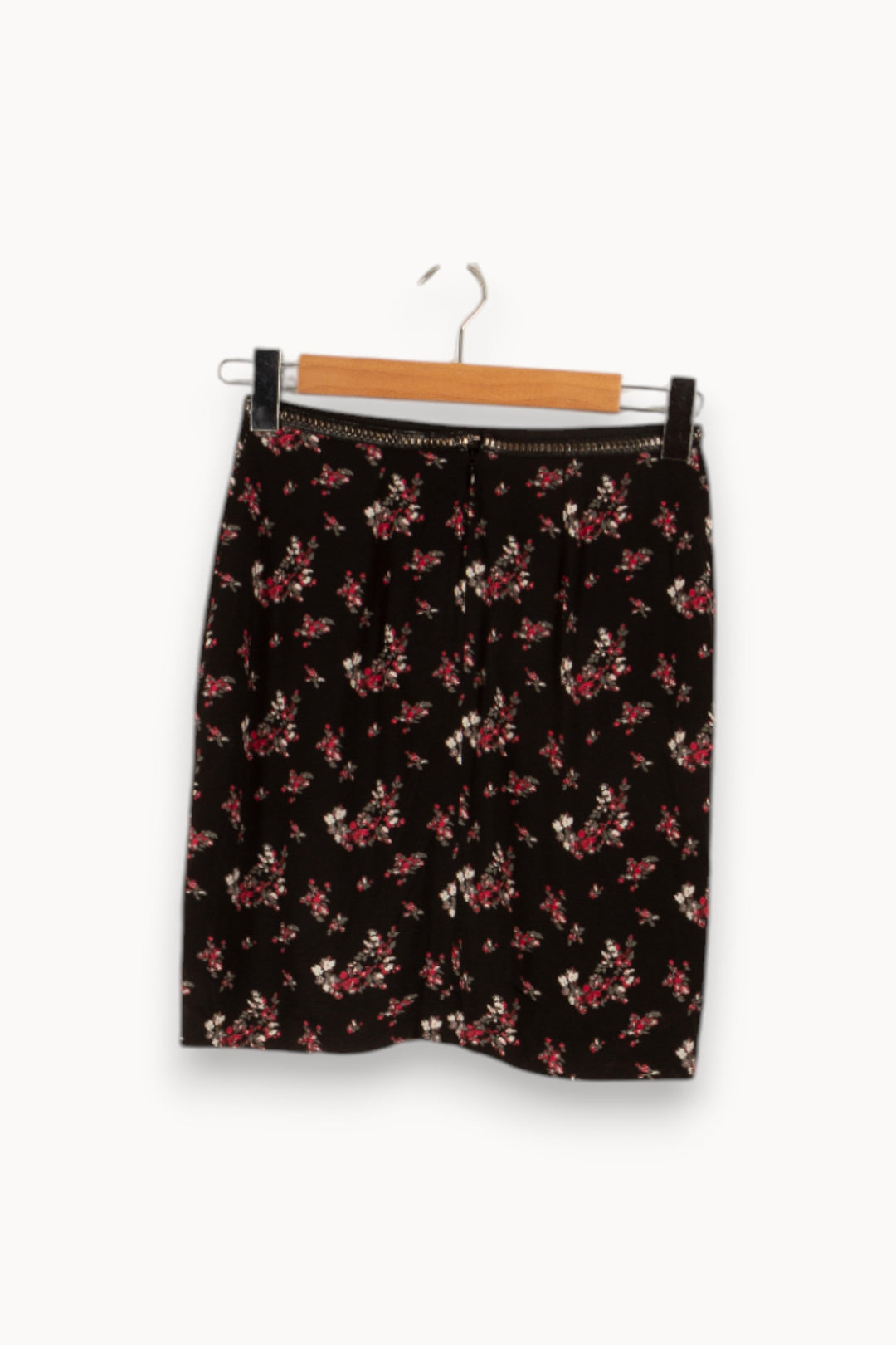 Jupe courte noire à motifs - Taille XS/34