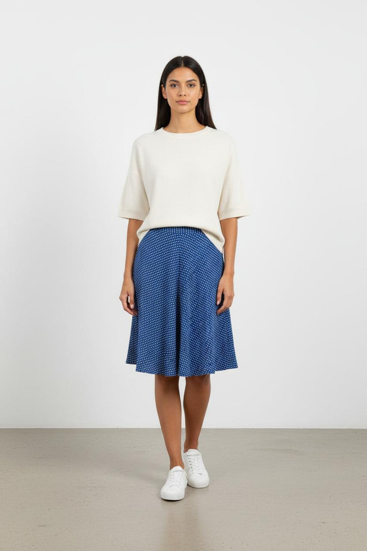 Jupe bleue à pois - Taille S/36