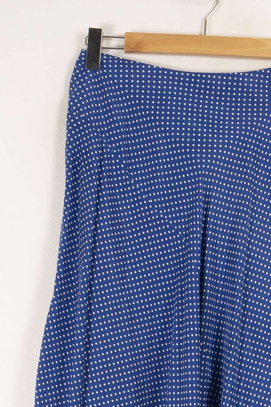 Jupe bleue à pois - Taille S/36