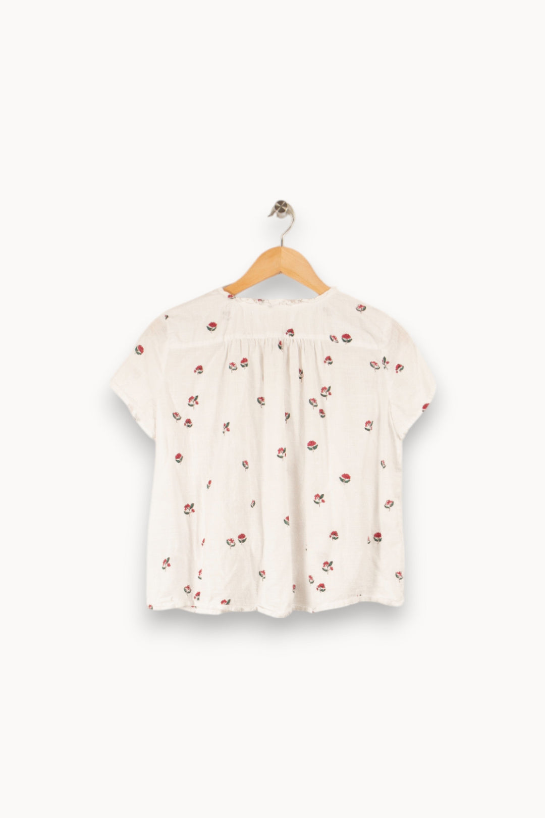 Blouse blanche à motifs - Taille XS/34