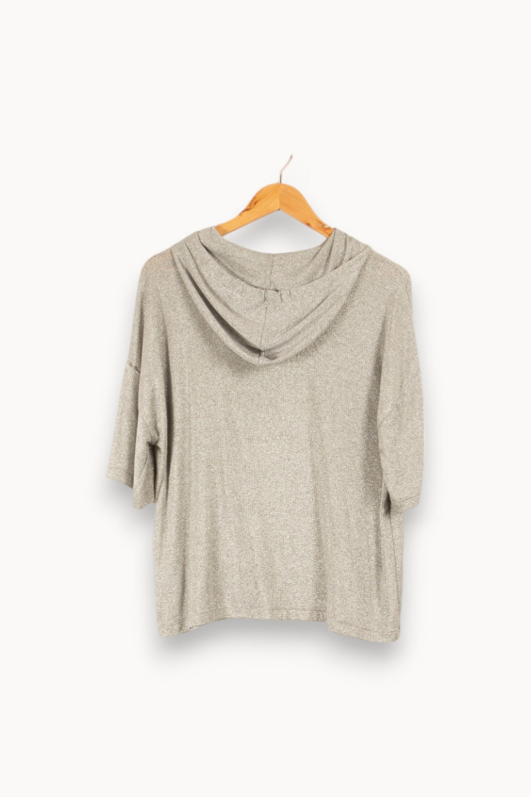 Sweat à capuche gris pailleté - Taille L/40