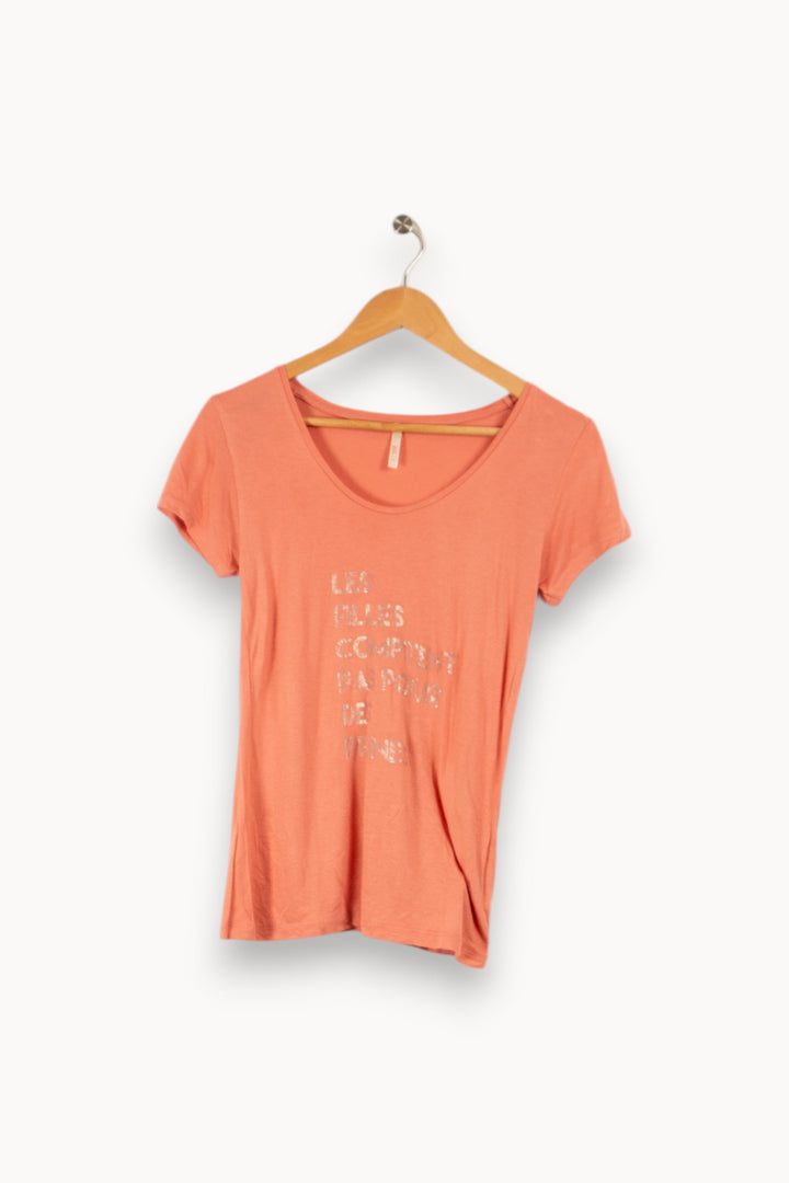 T-shirt rose - Taille XS/34