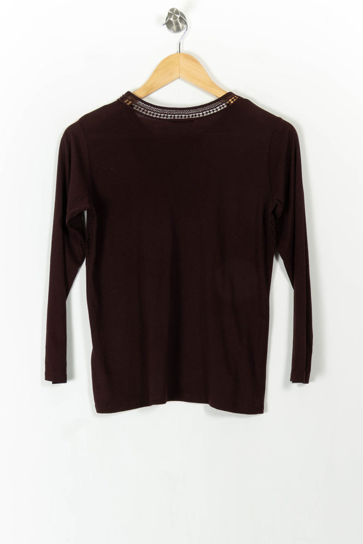 Tee-shirt Violet - Taille XS/34 de la marque IKKS | PARAD21839 - Vendu par Paradigme - Image 4