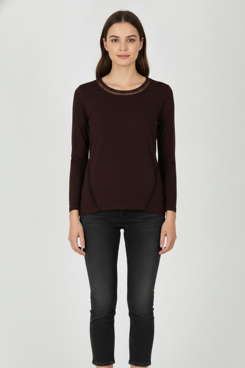 Tee-shirt Violet - Taille XS/34 de la marque IKKS | PARAD21839 - Vendu par Paradigme - Image 1