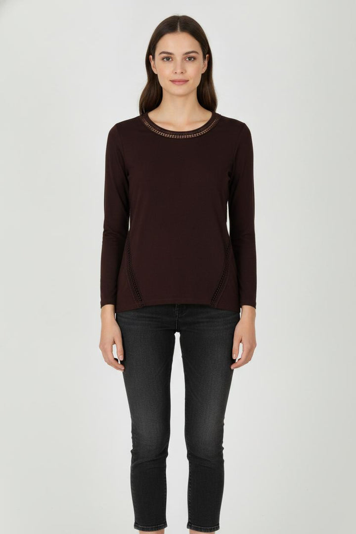 Tee-shirt Violet - Taille XS/34 de la marque IKKS | PARAD21839 - Vendu par Paradigme - Image 1