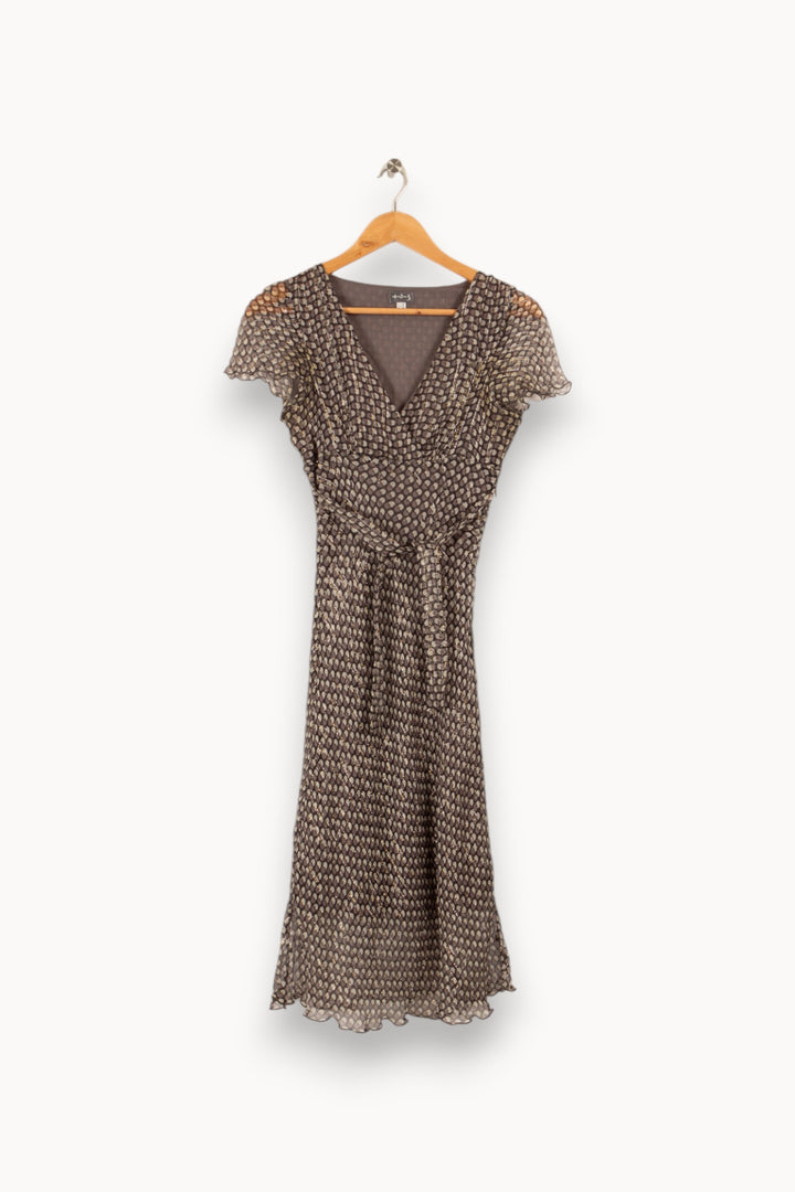 Robe grise à motifs - Taille S/36