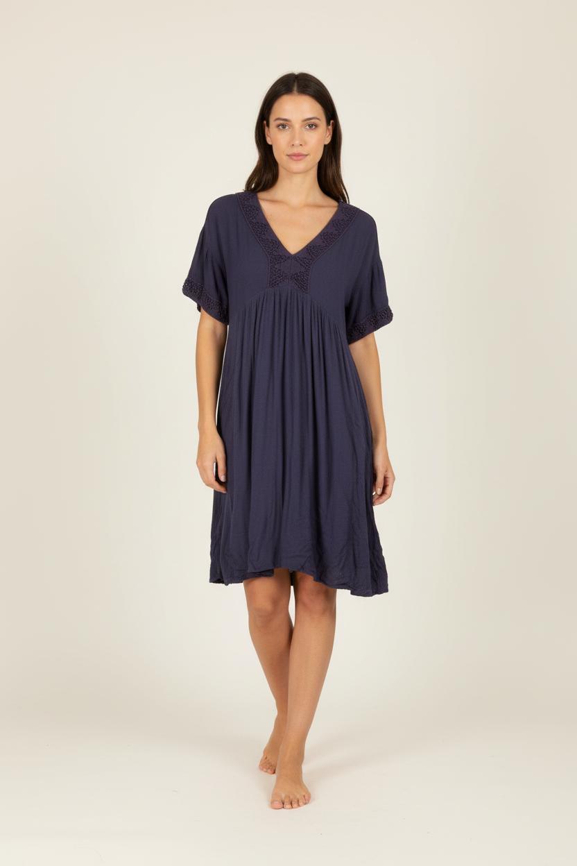 Robe bleue avec détails - Taille XS/34