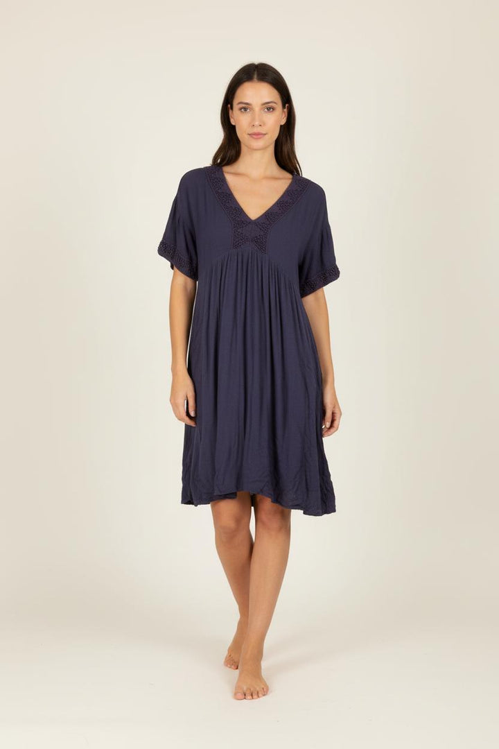 Robe bleue avec détails - Taille XS/34