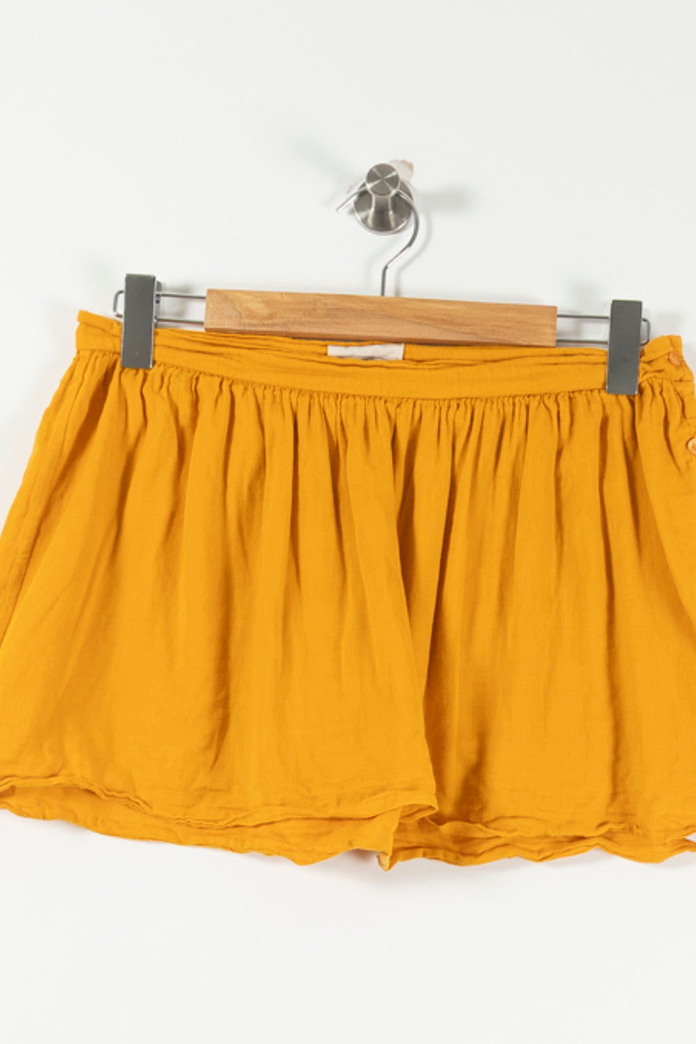 Jupe Courte Jaune - Taille S/36 de la marque American Vintage | PARAD21890 - Vendu par Paradigme - Image 2