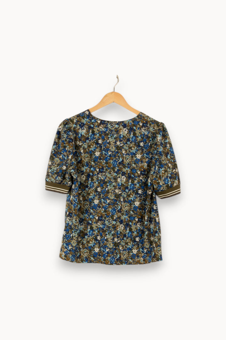 Blouse verte à motifs - Taille L/40