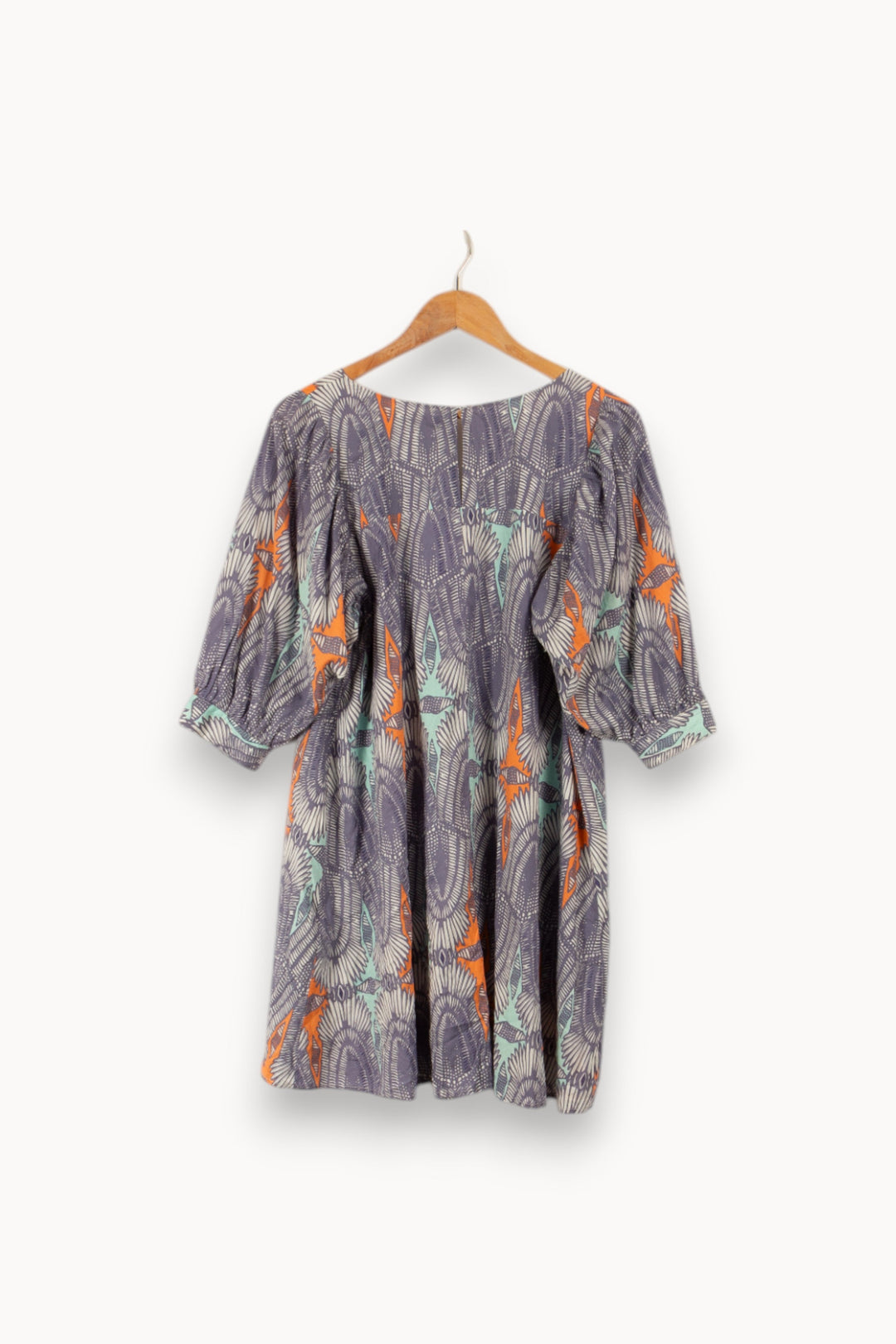 Robe bleue à motifs - Taille S/36