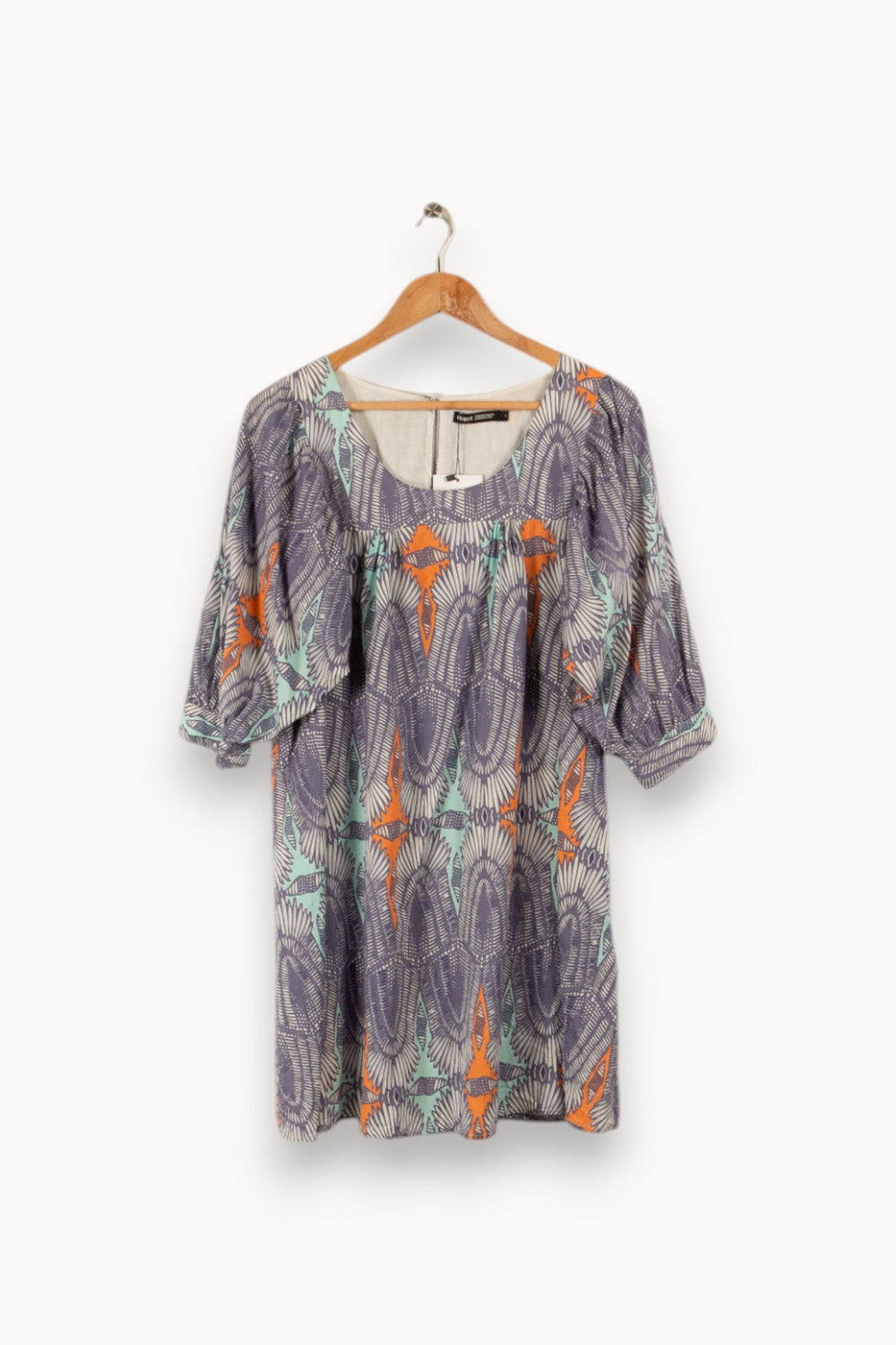 Robe bleue à motifs - Taille S/36