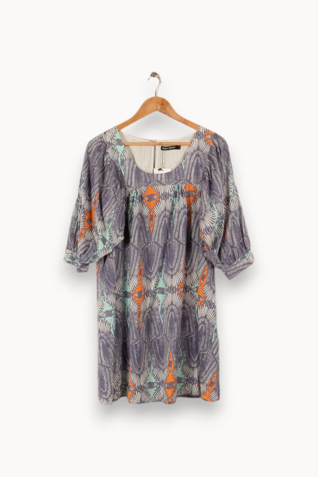 Robe bleue à motifs - Taille S/36