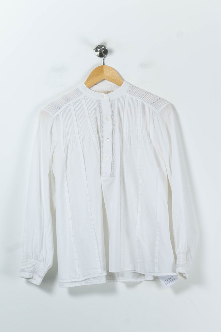 Blouse Blanche - Taille M/38 de la marque Vanessa Bruno | PARAD21899 - Vendu par Paradigme - Image 2