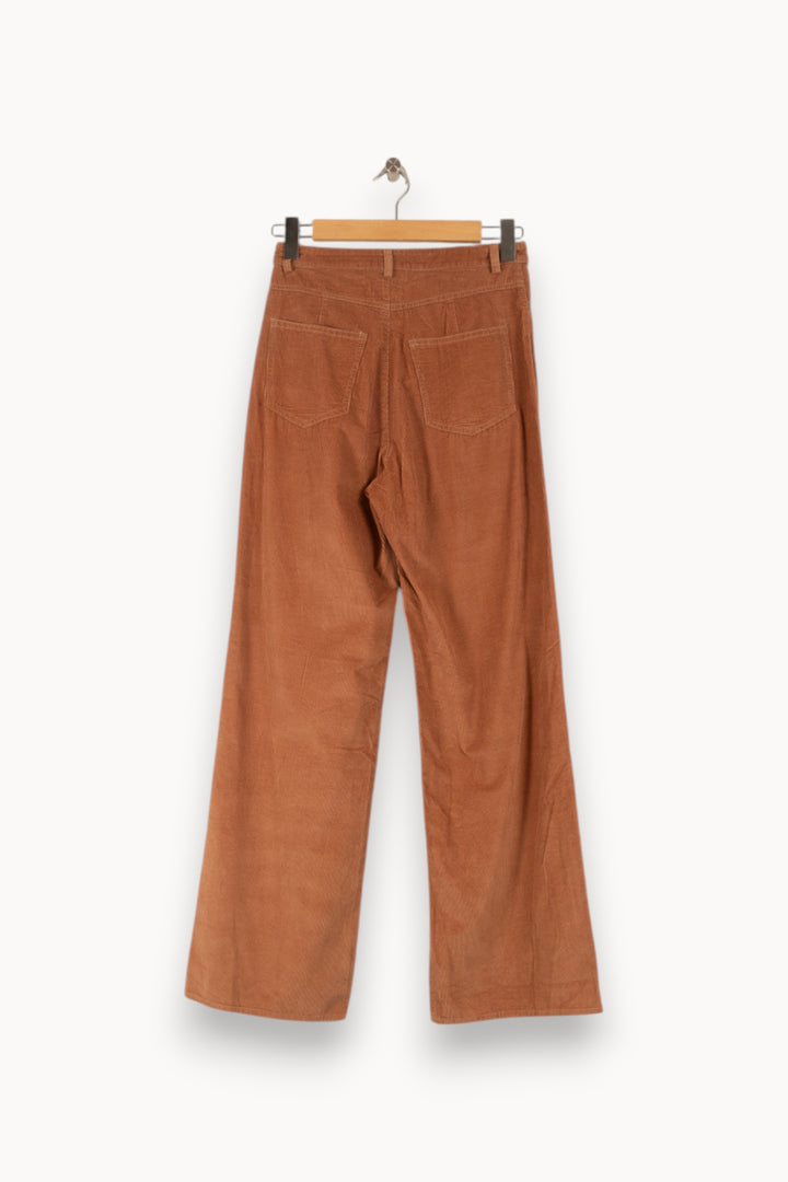 Pantalon Large Marron - Taille S/36 de la marque Vanessa Bruno | PARAD21901 - Vendu par Paradigme - Image 4