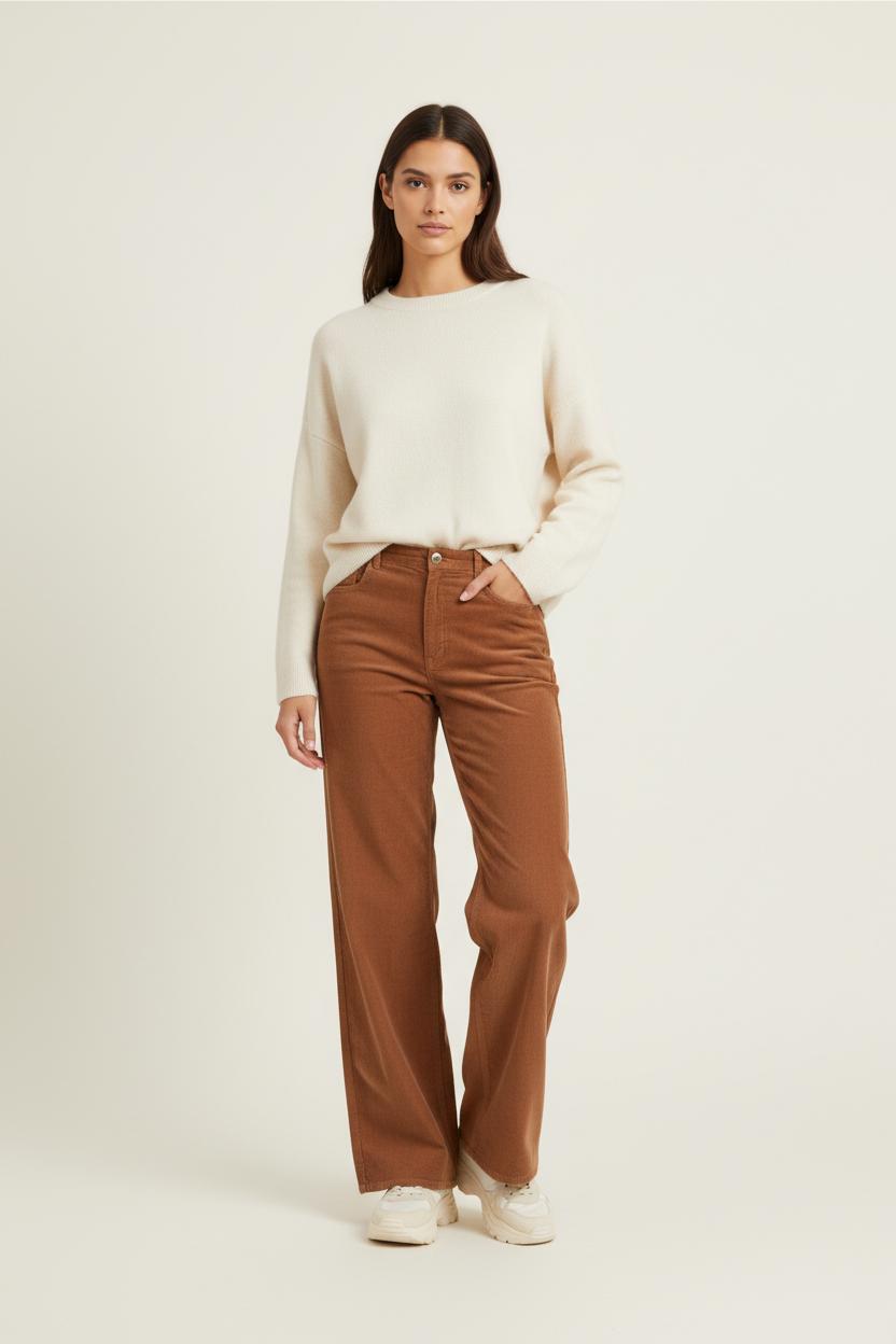Pantalon Large Marron - Taille S/36 de la marque Vanessa Bruno | PARAD21901 - Vendu par Paradigme - Image 1