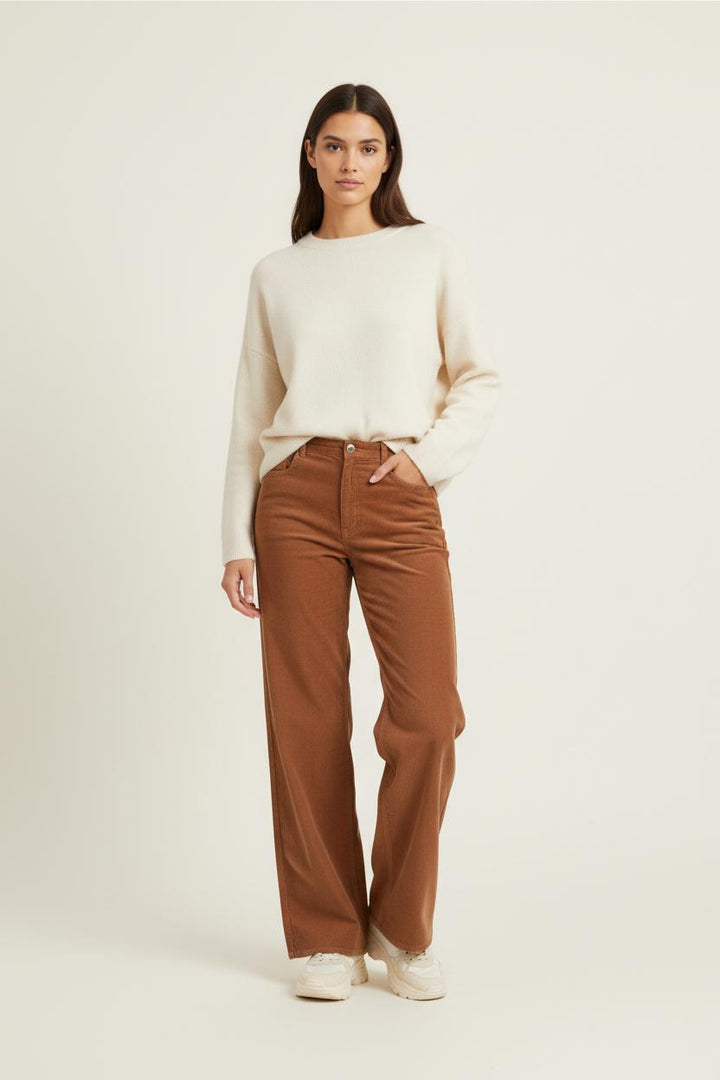 Pantalon Large Marron - Taille S/36 de la marque Vanessa Bruno | PARAD21901 - Vendu par Paradigme - Image 1