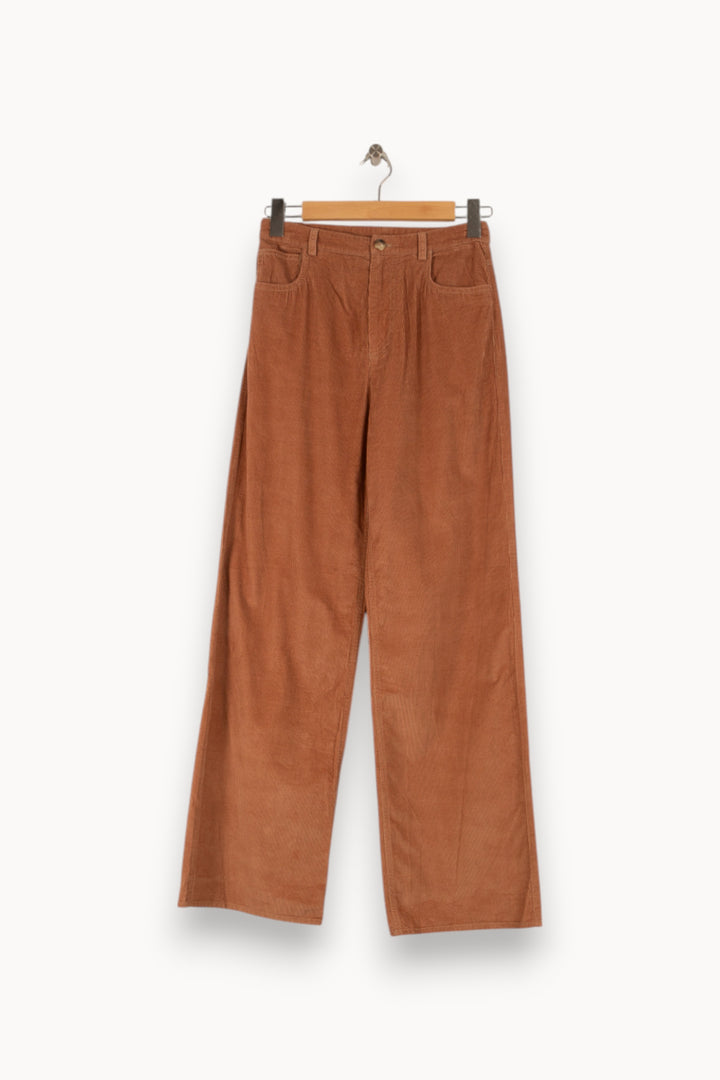 Pantalon Large Marron - Taille S/36 de la marque Vanessa Bruno | PARAD21901 - Vendu par Paradigme - Image 2