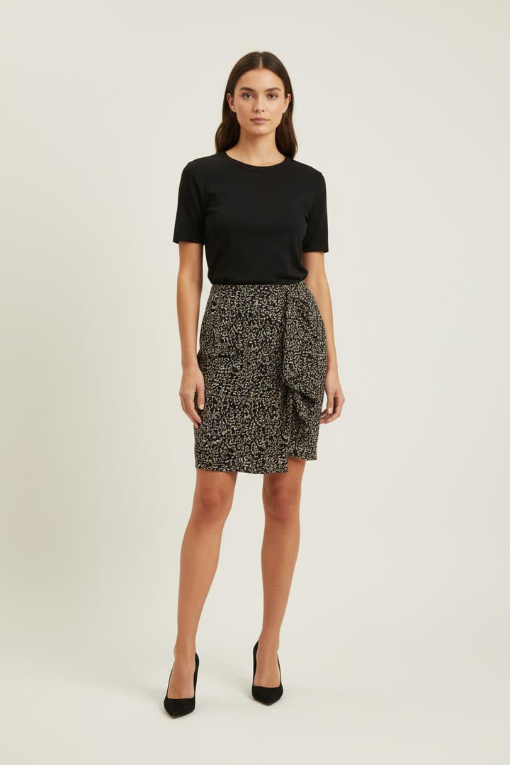 Jupe noire à motifs - Taille XS/34