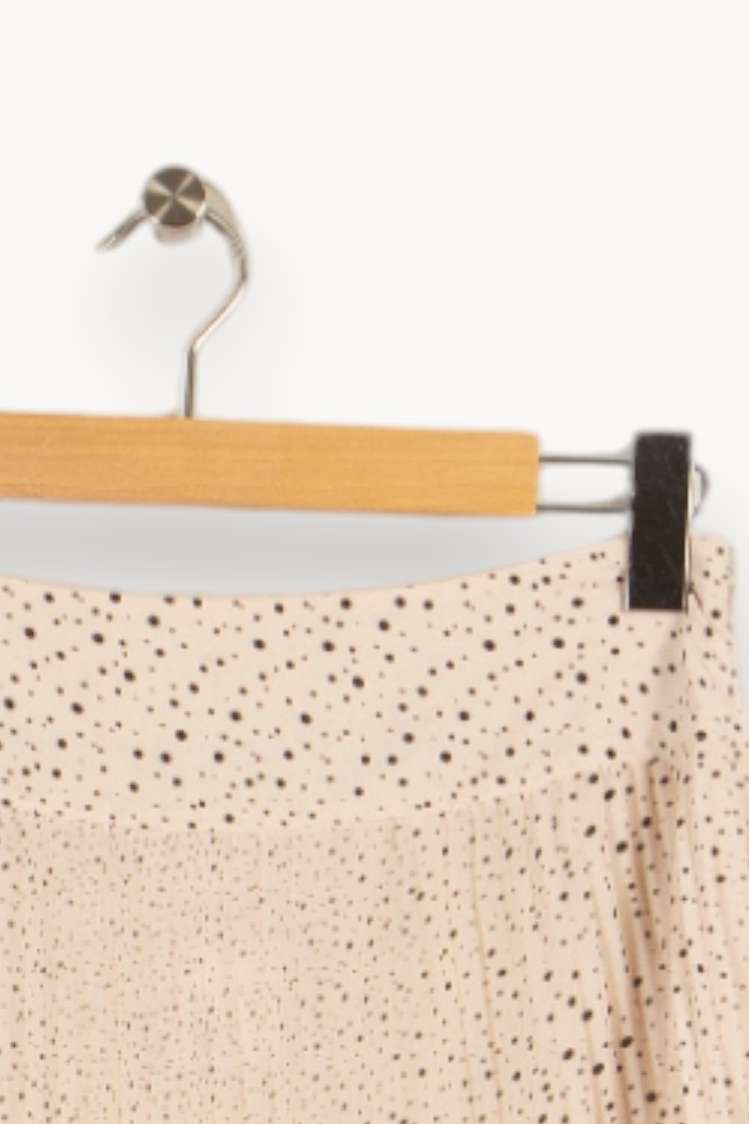 Jupe blanche à pois - Taille L/40