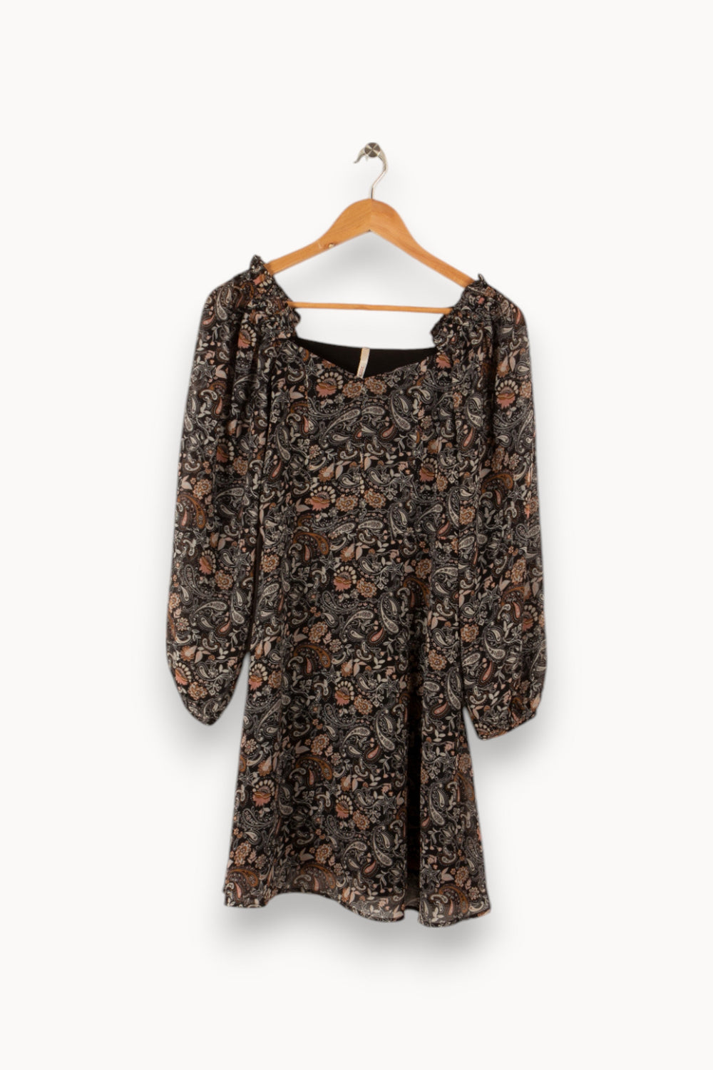 Robe noire à motifs - Taille XS/34