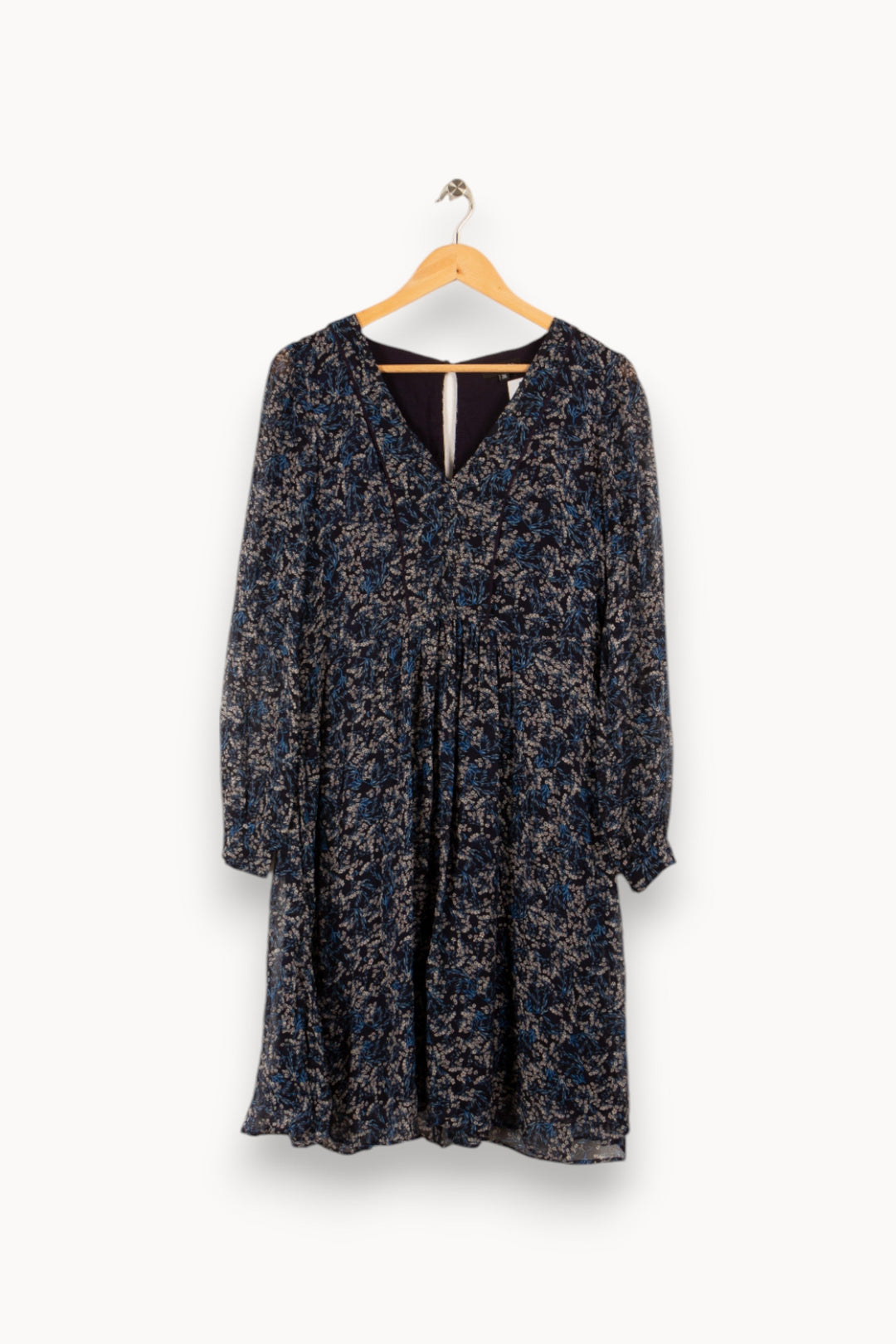 Robe bleue fleurie - Taille S/36