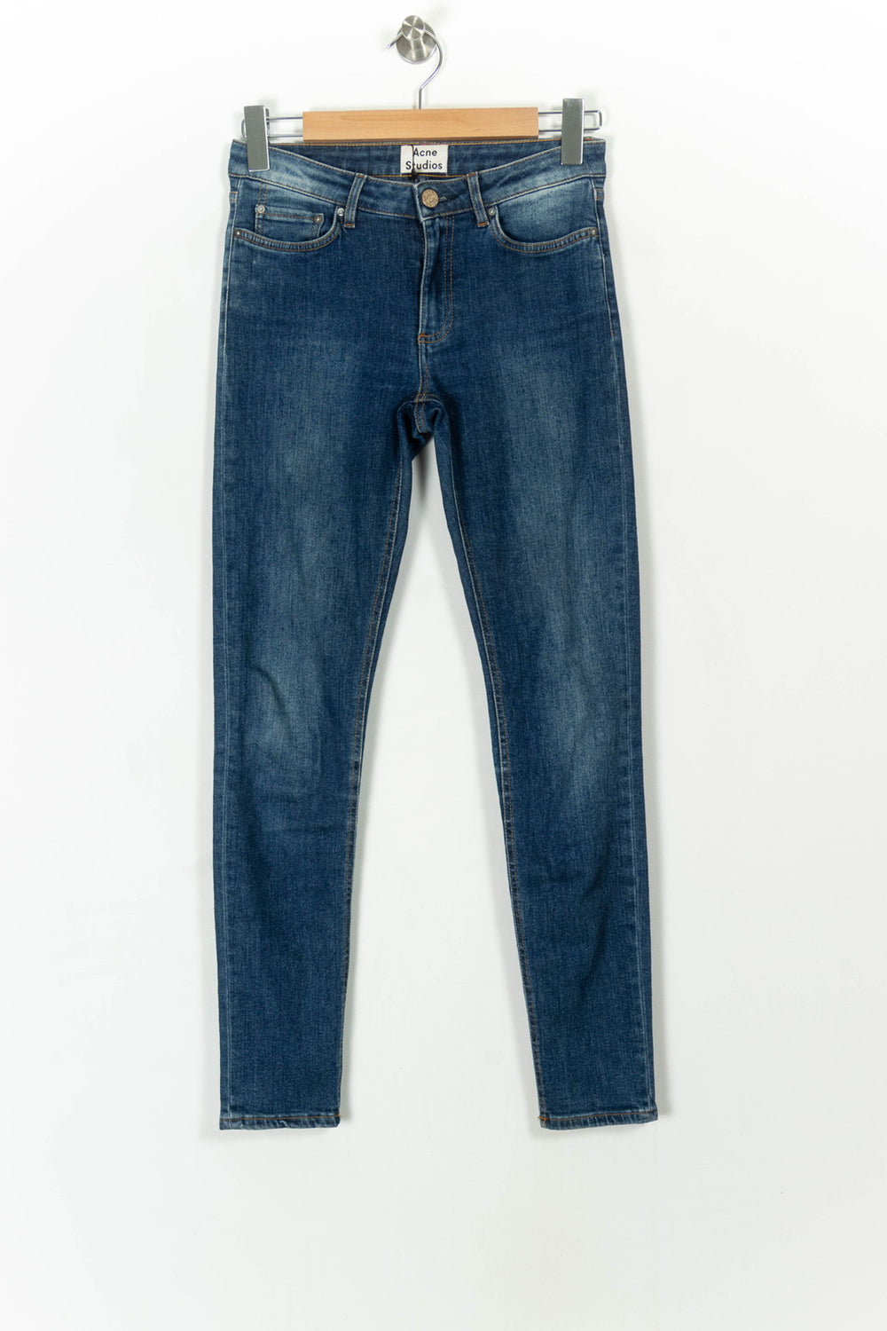 Jean Slim Bleu - Taille S/36 de la marque Acne Studios | PARAD21969 - Vendu par Paradigme - Image 2