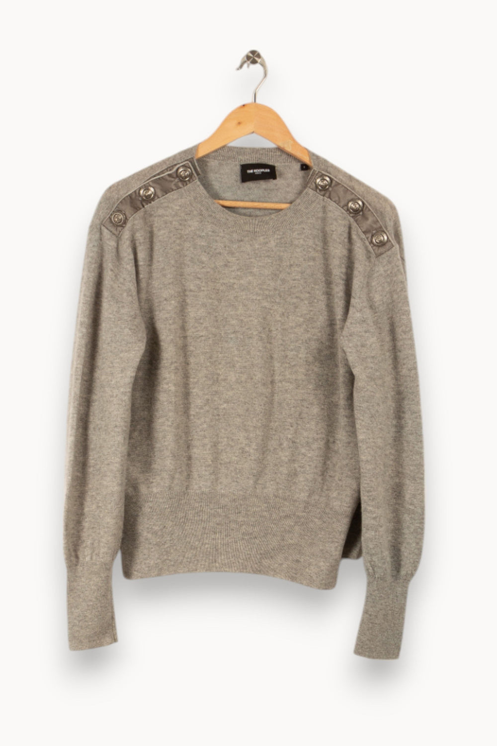 Pull Gris - Taille M/38 de la marque The Kooples | PARAD21978 - Vendu par Paradigme - Image 2