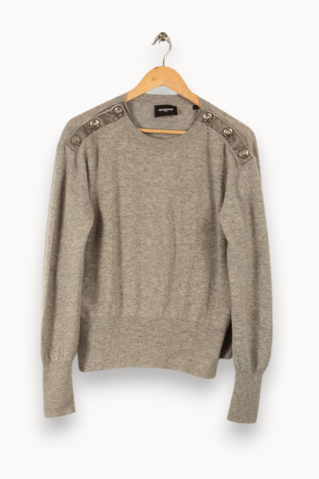 Pull Gris - Taille M/38 de la marque The Kooples | PARAD21978 - Vendu par Paradigme - Image 2