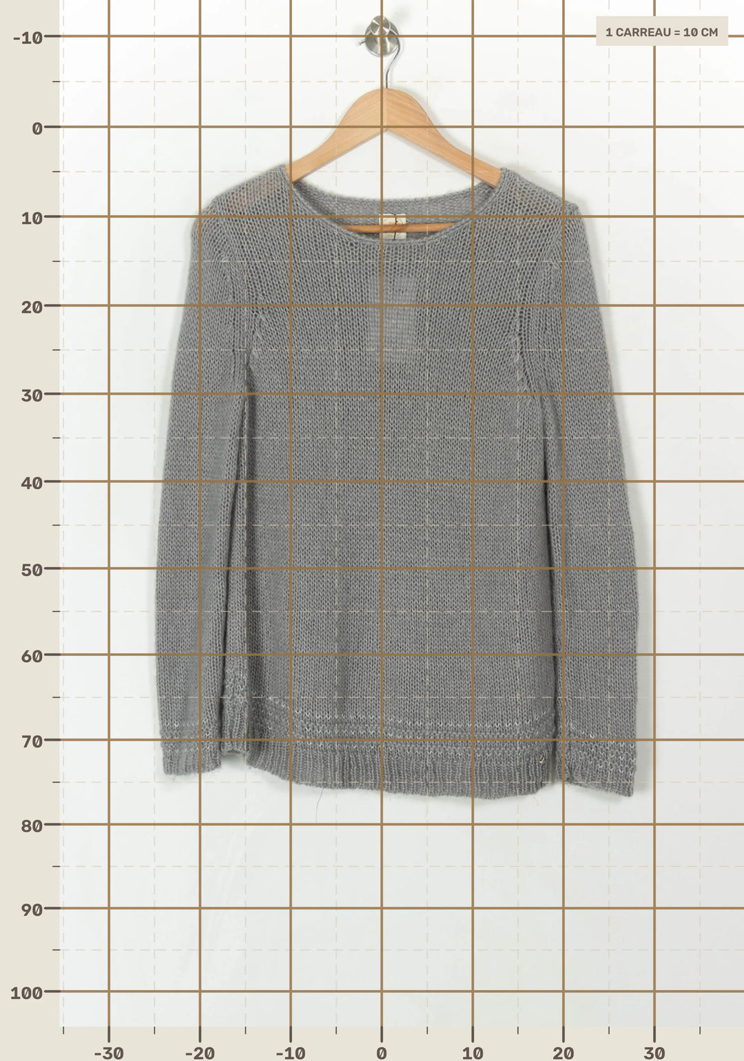 Pull Gris - Taille S/36 de la marque Des petits hauts | PARAD22045 - Vendu par Paradigme - Image 4