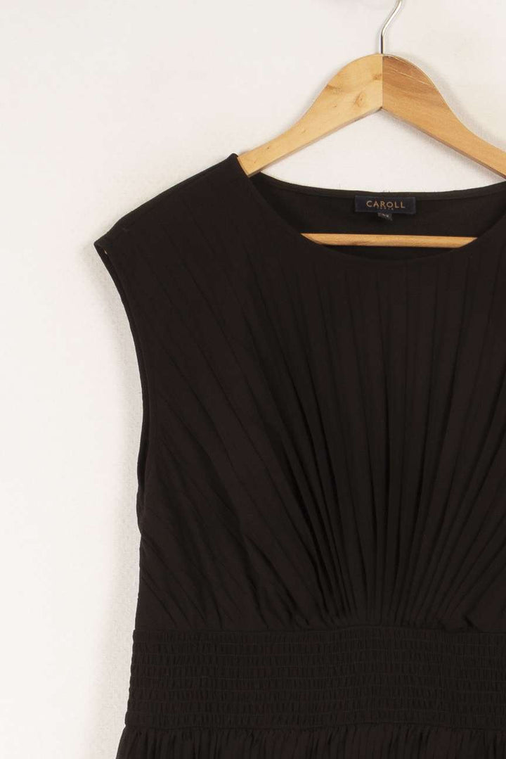 Robe longue noire plissée - Taille S/36