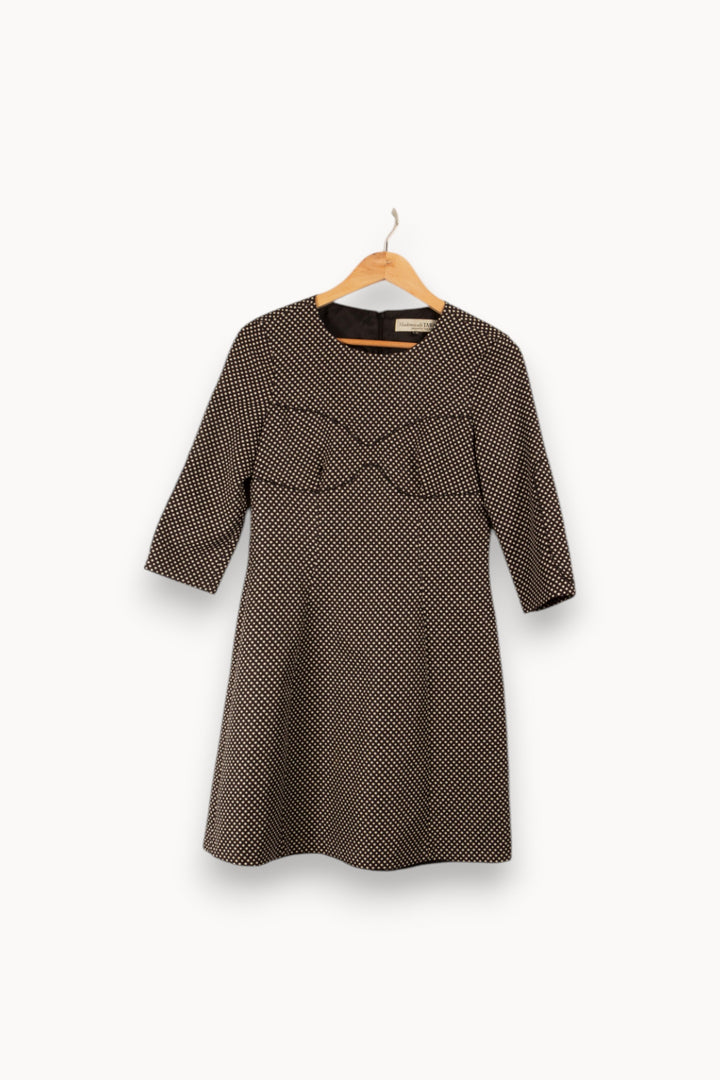 Robe noire à motifs - Taille M/38