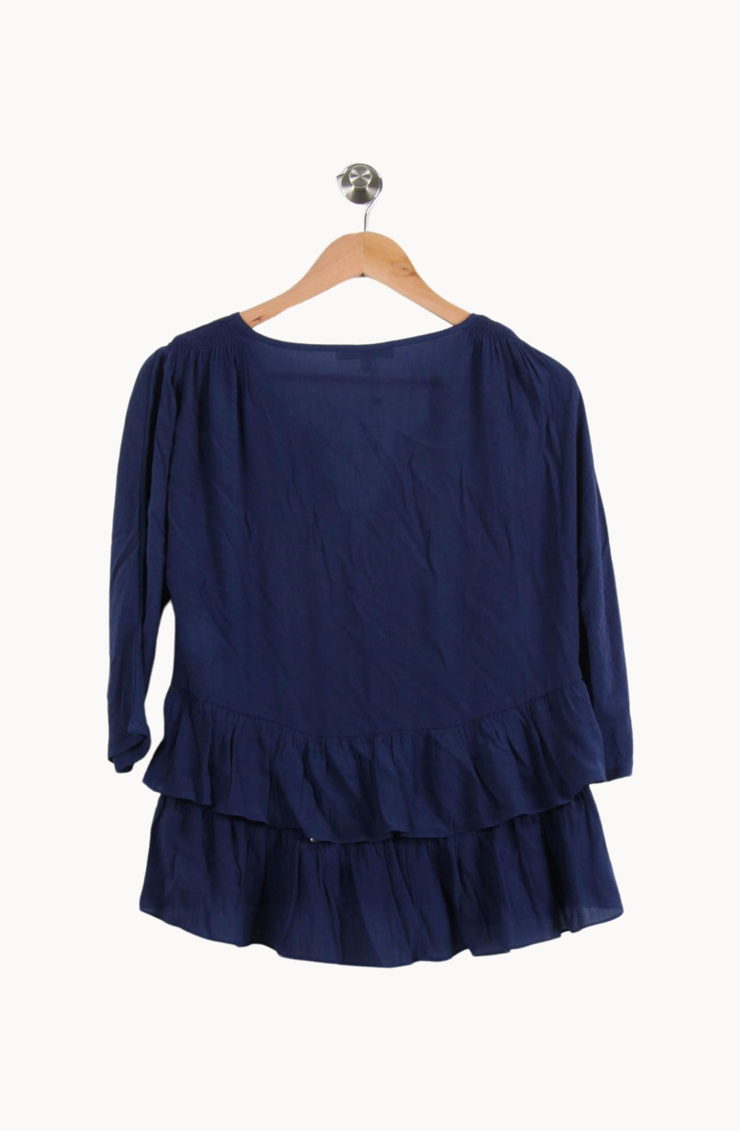 Blouse Bleue - Taille S/36 de la marque Sandro | PARAD22088 - Vendu par Paradigme - Image 4