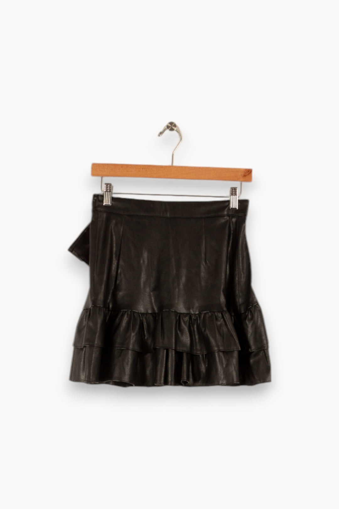 Jupe noire style cuir - Taille XS/34