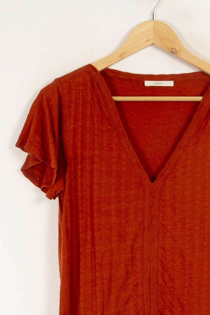T-shirt orange - Taille S/36