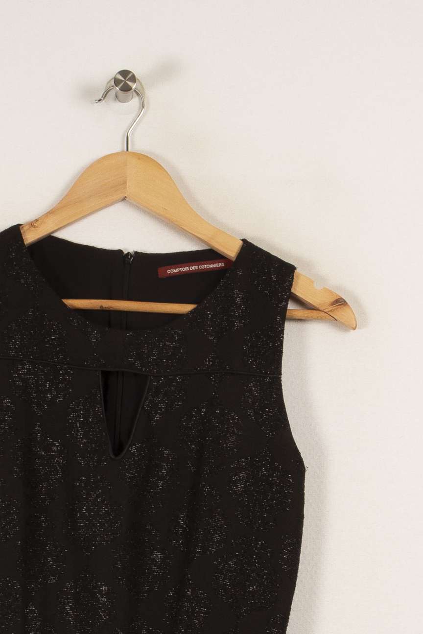 Robe noire avec détails - Taille S/36