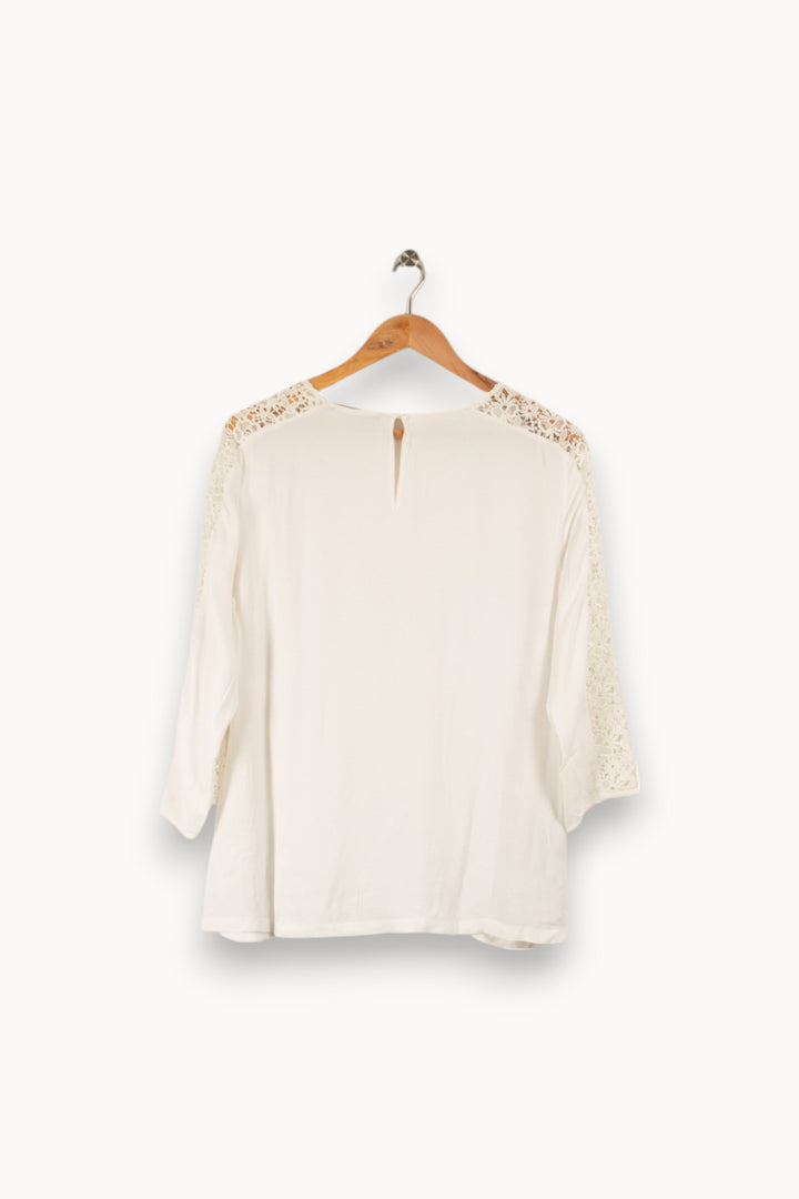 Blouse blanche avec détails - Taille M/38