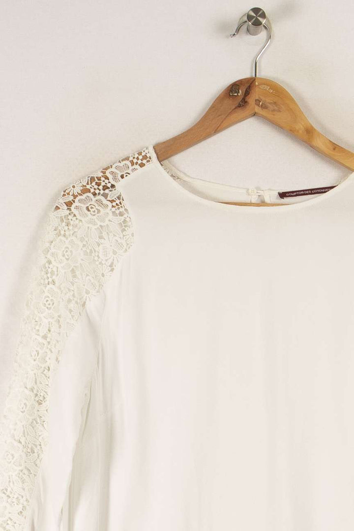 Blouse blanche avec détails - Taille M/38