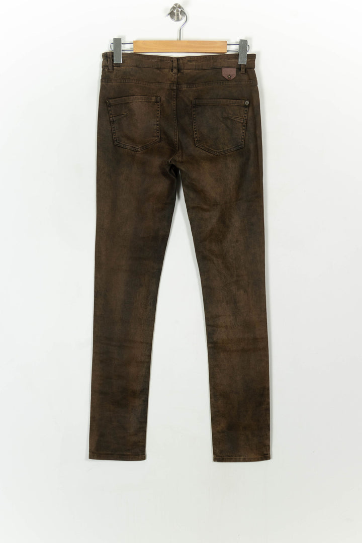 Jean Marron - Taille M/38 de la marque IKKS | PARAD22164 - Vendu par Paradigme - Image 5